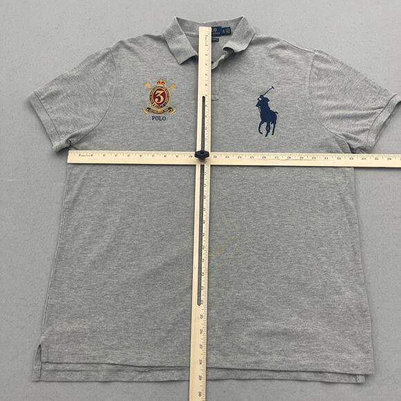 Ralph Lauren Shirt Men XL Gray #3‎ Crest Logo Casual Preppy Big Pony - Picture 4 of 9